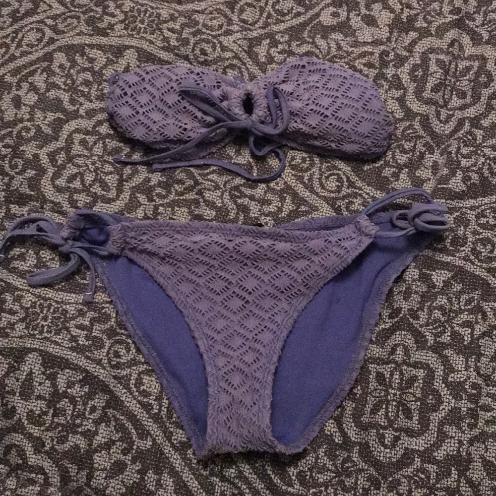2pc Blue Crochet Bikini